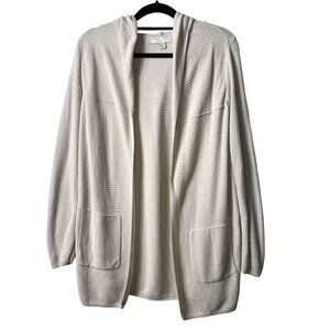 Barefoot dream cozy chic ultra lite pink hooded cardigan‎ women’s small